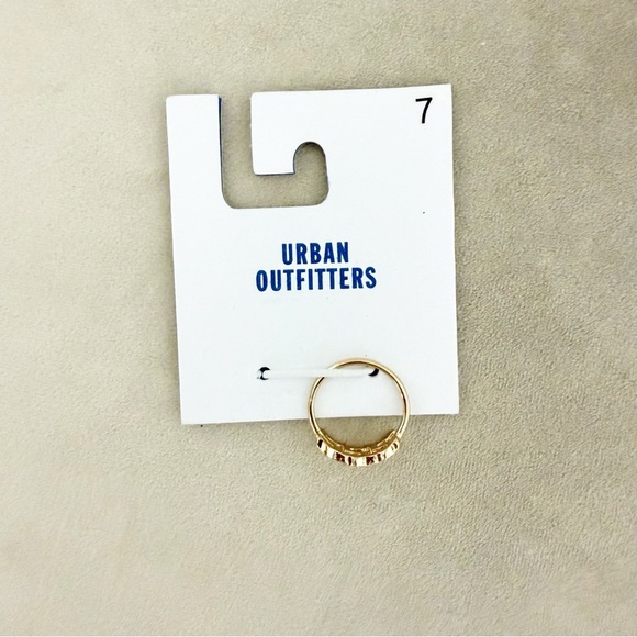 NWT Urban Outfitters Gold 222 Ring, Size 7 - Picture 2 of 3